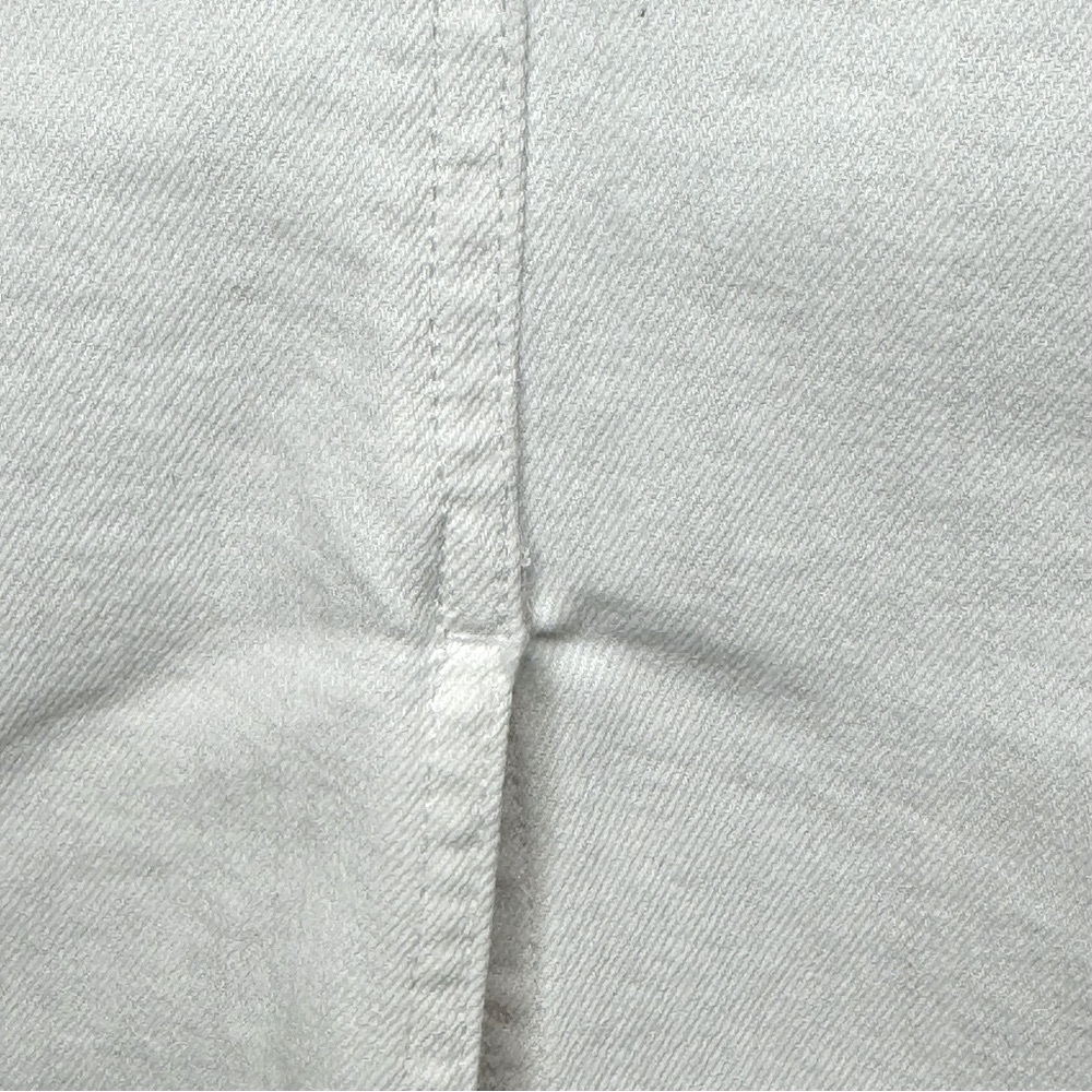 Madewell High Slit Denim Midi Skirt White Button Front Size 31 Style H8851 - Picture 16 of 16